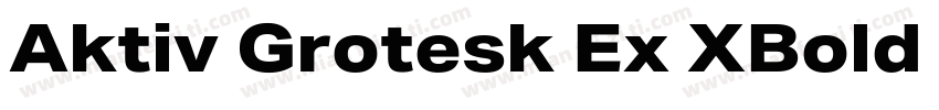 Aktiv Grotesk Ex XBold Italic字体转换